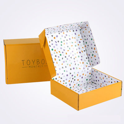 E no tóxica reciclada flauta acanaló el logotipo de envío de papel de la impresión de la caja