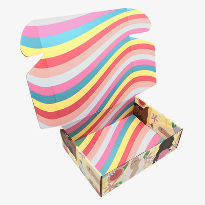Rectángulo de papel acanalado de C2S Art Paper Apparel Packaging Boxes