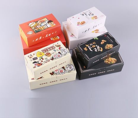 Aceite anti de marfil BOPP Fried Chicken Box Varnishing lacrable de Borad