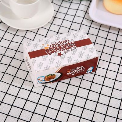 Aceite anti de marfil BOPP Fried Chicken Box Varnishing lacrable de Borad