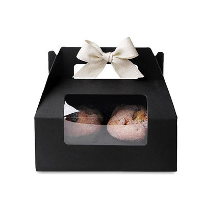 Color de encargo reciclado de 400gsm FBB Mini Cake Box With Handle