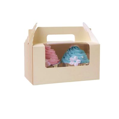 Color de encargo de lujo de papel plegable de la caja de torta del ODM 420gsm Kraft del OEM