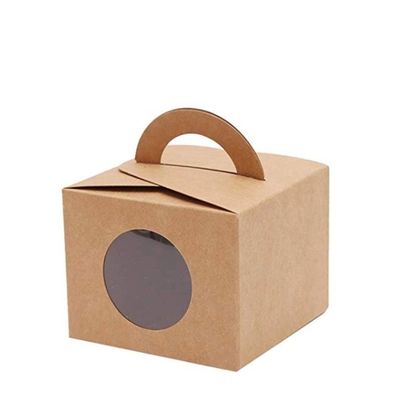 Color de encargo de lujo de papel plegable de la caja de torta del ODM 420gsm Kraft del OEM