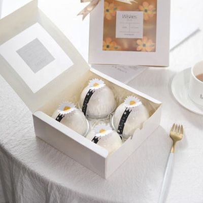 La empanada de la ventana de C2S Art Paper White Bakery Box envolvió maravillosamente
