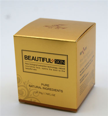 Empaquetado disponible del color oro 325g Art Paper Box Cosmetic Gift
