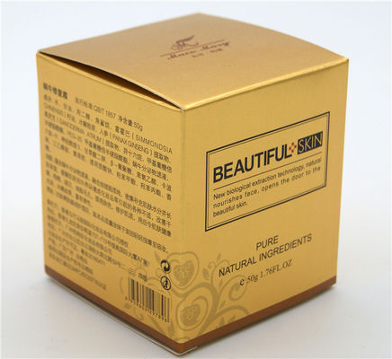 Empaquetado disponible del color oro 325g Art Paper Box Cosmetic Gift