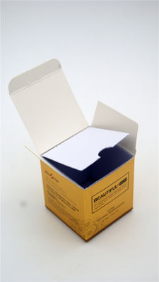 Empaquetado disponible del color oro 325g Art Paper Box Cosmetic Gift