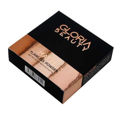 cajas de empaquetado cosméticas del papel de la tarjeta 350gsm con la película de la suave al tacto