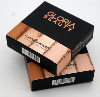 cajas de empaquetado cosméticas del papel de la tarjeta 350gsm con la película de la suave al tacto