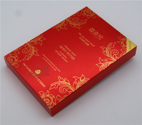 Logotipo de encargo de empaquetado de las cajas del cosmético disponible de la cartulina 350gsm