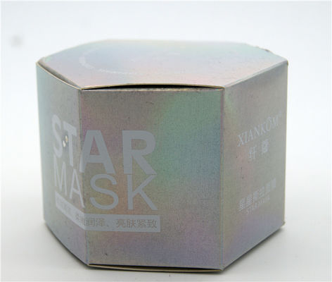 El empaquetado cosmético de papel iridiscente de encargo de CMYK encajona la impresión ULTRAVIOLETA