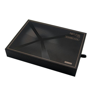 Cajas de regalo cosméticas blancas negras personalizadas del cajón con EVA Tray