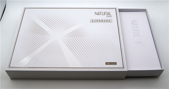 Cajas de regalo cosméticas blancas negras personalizadas del cajón con EVA Tray