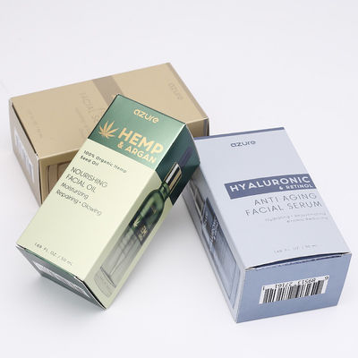 Botella de perfume de plata de la tarjeta de CMYK 350gsm que empaqueta a Logo Printed Boxes