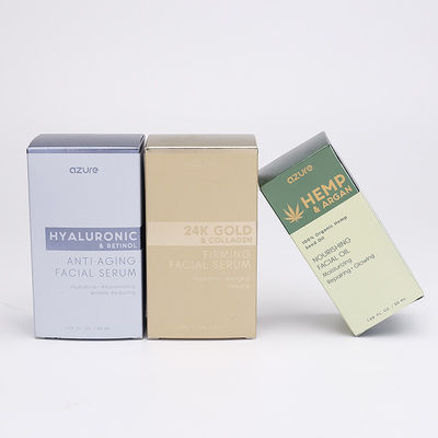 Botella de perfume de plata de la tarjeta de CMYK 350gsm que empaqueta a Logo Printed Boxes