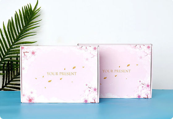 Caja de cartón acanalado biodegradable personalizada para el correo