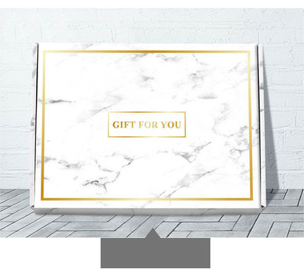 cajas de regalo de la cartulina del paquete plano 800gsm con forma de encargo de las tapas