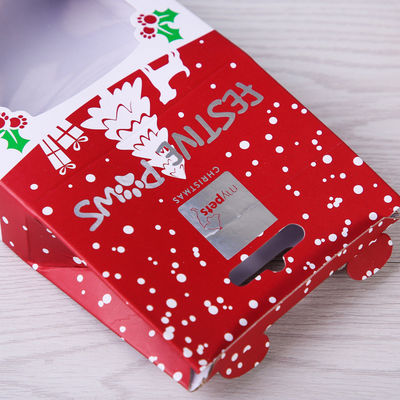 Logotipo de encargo creativo de las cajas de regalo del empaquetado de presentación CMYK Windowed