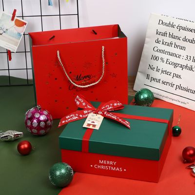 Reciclado 2 pedazos 250g Art Paper Cardboard Gift Boxes con las tapas