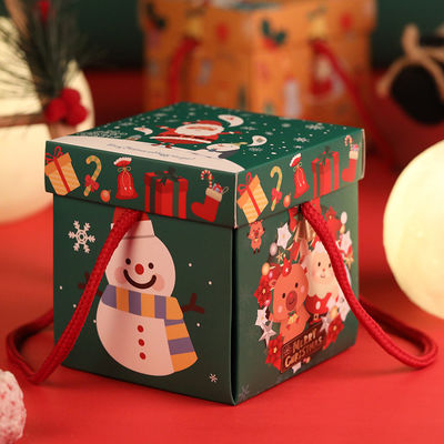 De papel amistoso lleno de la impresión PMS CMYK Eco encajona la Navidad decorativa