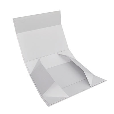Caja de regalo rígida plegable de la Navidad 900GSM de la cartulina 1.5m m por completo blanca