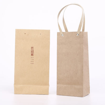 Logo Matt Varnish Printable Paper Bags de encargo disponible con la manija