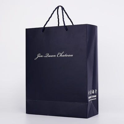 Color de encargo del negro del FSC Matte Printable Paper Bags White de la ropa