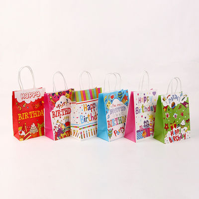 Bolsas de papel imprimibles 350GSM para el regalo de cumpleaños