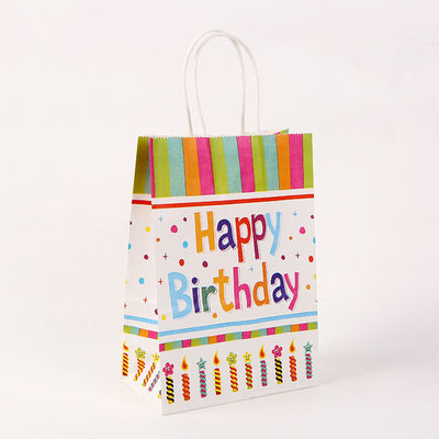 Bolsas de papel imprimibles 350GSM para el regalo de cumpleaños