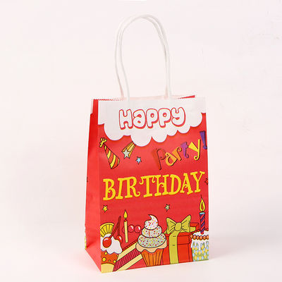 Bolsas de papel imprimibles 350GSM para el regalo de cumpleaños