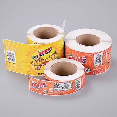 Etiquetas engomadas de impresión de encargo privadas de LOGO Adhesive Direct Thermal Paper
