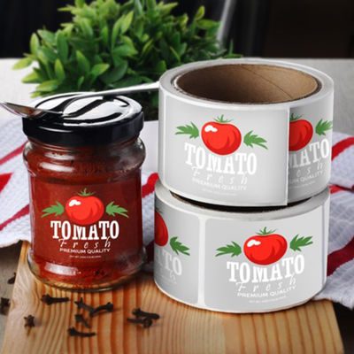 Imprima propio rollo adhesivo de la etiqueta engomada de Logo Products Packages Vinyl BOPP
