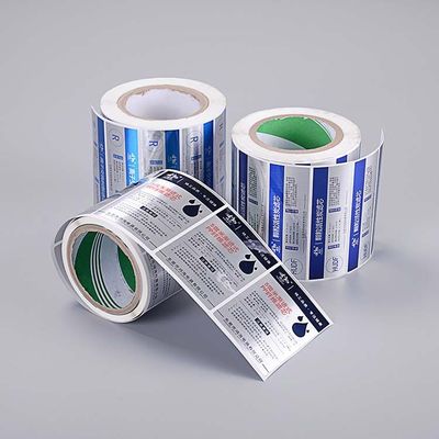 Estilo multi de punto del color de las etiquetas autoadhesivas de encargo cuadradas del polipropileno