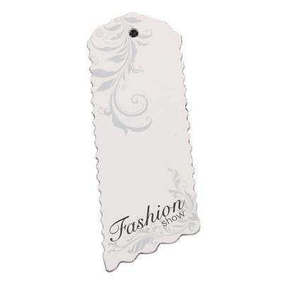 Cartón grabado en relieve rectángulo de Debossed Logo Recycled Hang Tag 300gsm