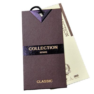 La secuencia CMYK del producto de la ropa personalizó a Hang Tag Custom Logo