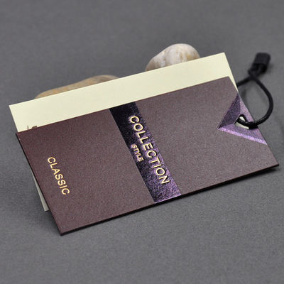 La secuencia CMYK del producto de la ropa personalizó a Hang Tag Custom Logo
