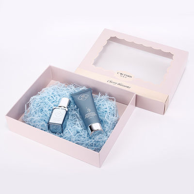 caja de regalo rosada de papel de 80gsm 350gsm Kraft C1S para el empaquetado de la ropa