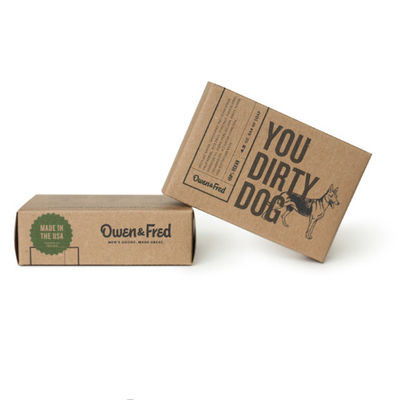 Cajas de empaquetado recicladas del jabón de la cartulina 350gsm que graban en relieve la impresión