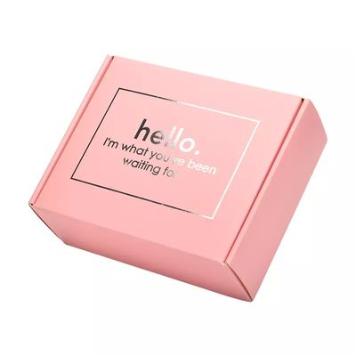 Cajas de embalaje del regalo rosado de CMYK con la cinta
