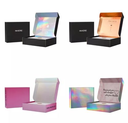 Caja de regalo de la joyería del maquillaje del OEM CMYK de la cartulina para el envío de los aviones