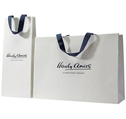 Color de encargo del negro del FSC Matte Printable Paper Bags White de la ropa