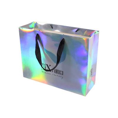 Bolsas de papel reciclables de la cartulina de 300GSM 1m m con estilo multi de los logotipos