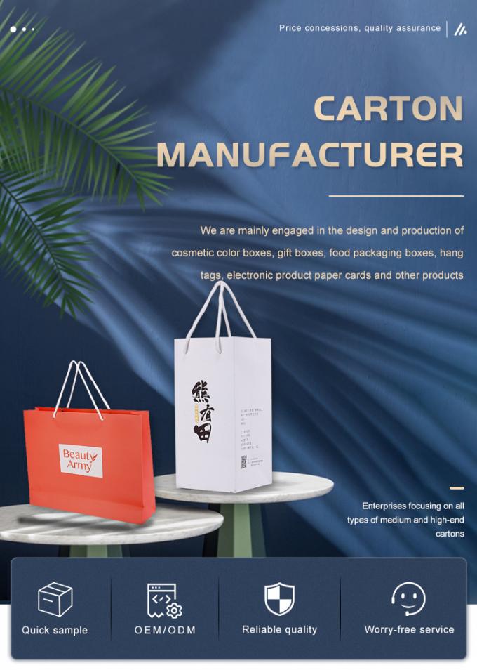 La bolsa de asas creativa de la historieta linda de encargo de la Navidad para los presentes de cumpleaños envueltos en bolsas de papel
